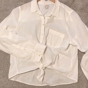 J. Crew linen shirt